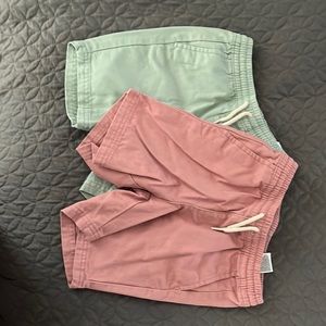 Old navy 4T boys shorts in mint and salmon